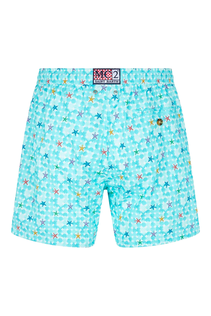 Kids Star Printed Swim Shorts